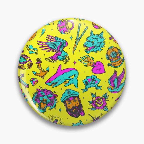 Item preview, Vintage Neon Tattoos for Rad Blokes & Sheilas designed and sold by WowThatsAwful.