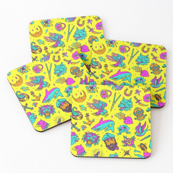 Item preview, Vintage Neon Tattoos for Rad Blokes & Sheilas designed and sold by WowThatsAwful.