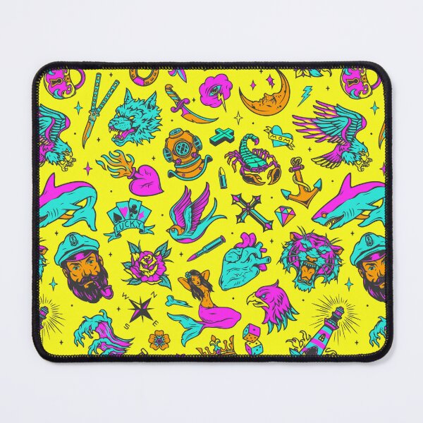 Item preview, Vintage Neon Tattoos for Rad Blokes & Sheilas designed and sold by WowThatsAwful.