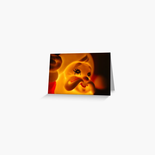 Glowing Santa Greeting Card