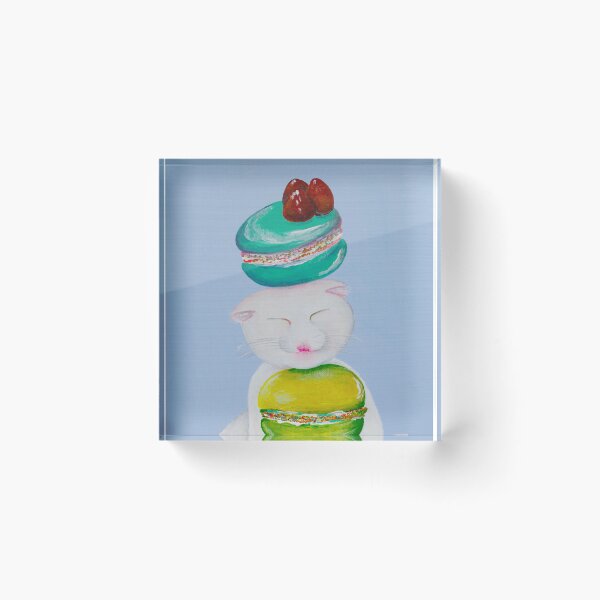 Item preview, Cat with Macarons designed and sold by richcat7.