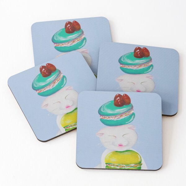 Item preview, Cat with Macarons designed and sold by richcat7.