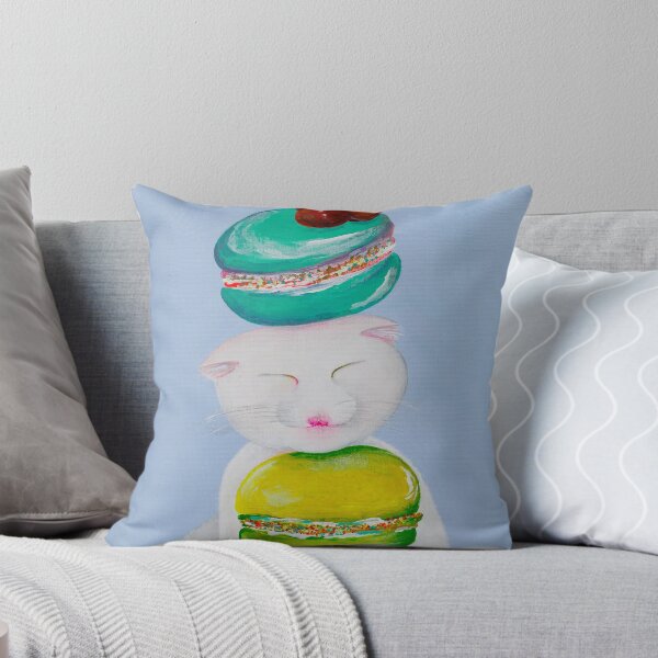 Item preview, Cat with Macarons designed and sold by richcat7.