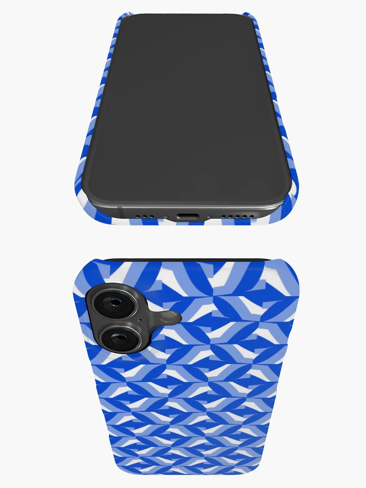 Thumbnail 3 of 4, iPhone Case, Blue pattern art designed and sold by Work of art Shop.