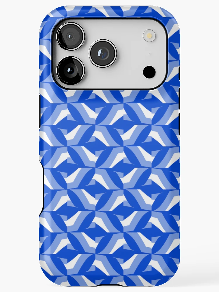 Thumbnail 1 of 4, iPhone Case, Blue pattern art designed and sold by Work of art Shop.