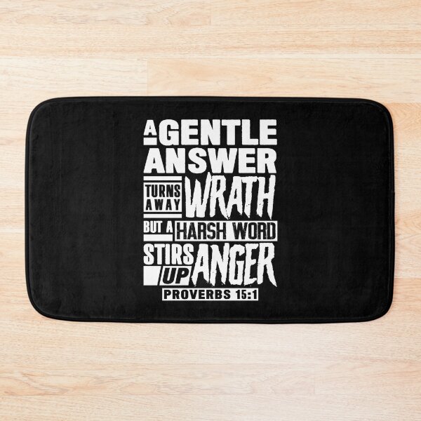 Item preview, Proverbs 15:1 A Gentle Answer Turns Away Wrath designed and sold by plushism.