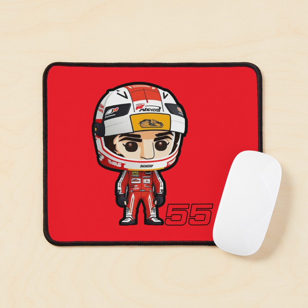 Tapis de souris for Sale avec l'œuvre « Charles Leclerc : La Merveille  Monégasque ! Art de dessin animé de pilote de F1 avec style Funko Pop » de  l'artiste FurryFanatics