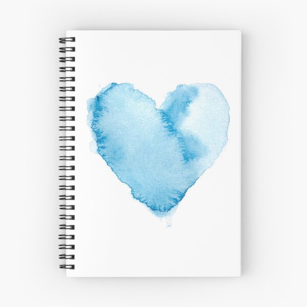 Item preview, Watercolour Blue Painted Textured Heart designed and sold by MTShoppingLine.