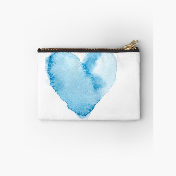 Item preview, Watercolour Blue Painted Textured Heart designed and sold by MTShoppingLine.