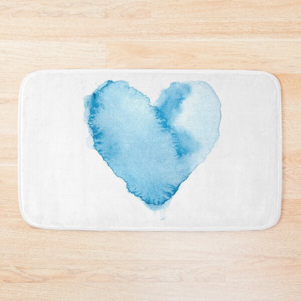 Item preview, Watercolour Blue Painted Textured Heart designed and sold by MTShoppingLine.