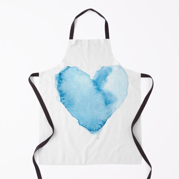 Item preview, Watercolour Blue Painted Textured Heart designed and sold by MTShoppingLine.