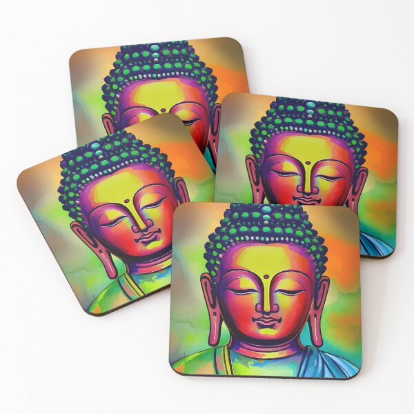 Item preview, Colorful Buddha face designed and sold by brandway.