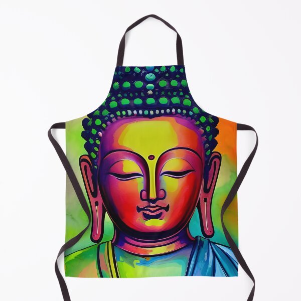 Aperçu de l'œuvre Colorful Buddha face créée et vendue par brandway.