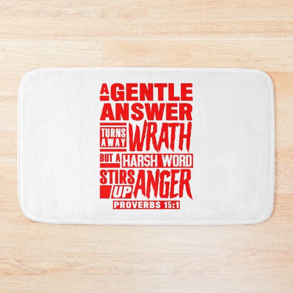 Item preview, Proverbs 15:1 A Gentle Answer Turns Away Wrath designed and sold by plushism.