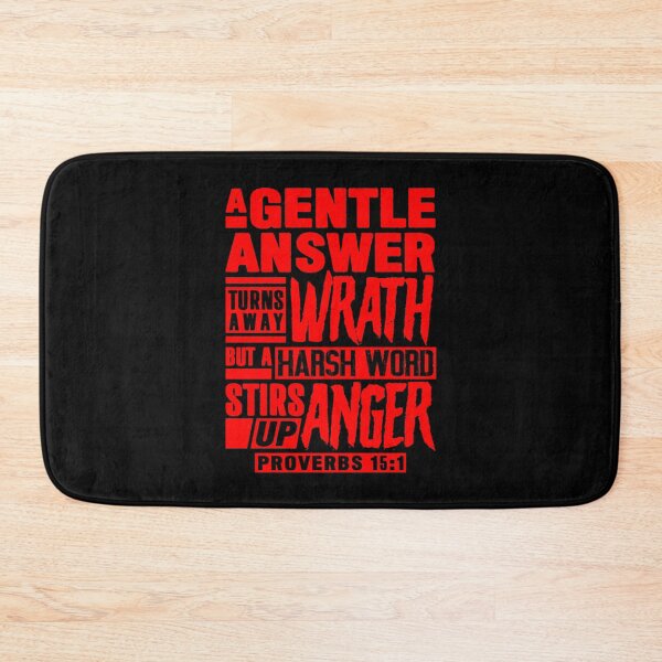 Item preview, Proverbs 15:1 A Gentle Answer Turns Away Wrath designed and sold by plushism.
