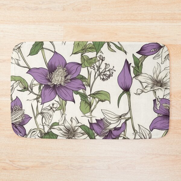 Item preview, Columbine Flower Pattern - Wildflower Illustration designed and sold by FloralDecorShop.