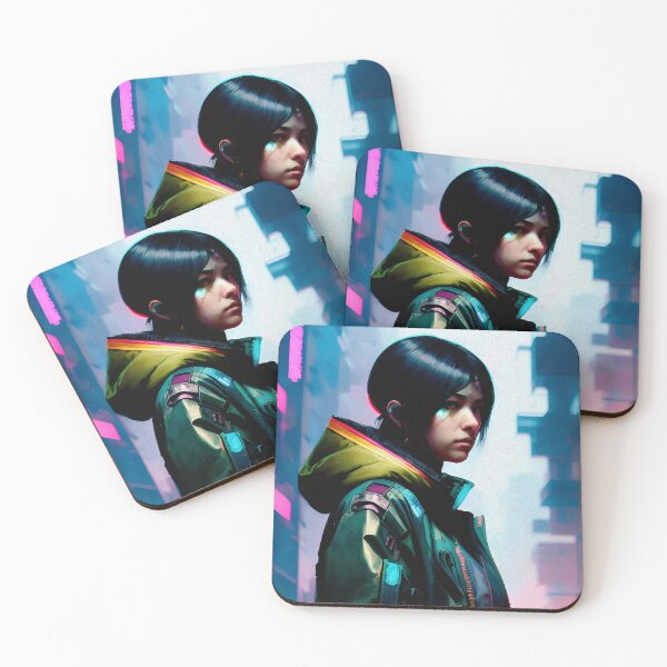 Item preview, Abstract Cyberpunk Girl designed and sold by jpvoodoo.