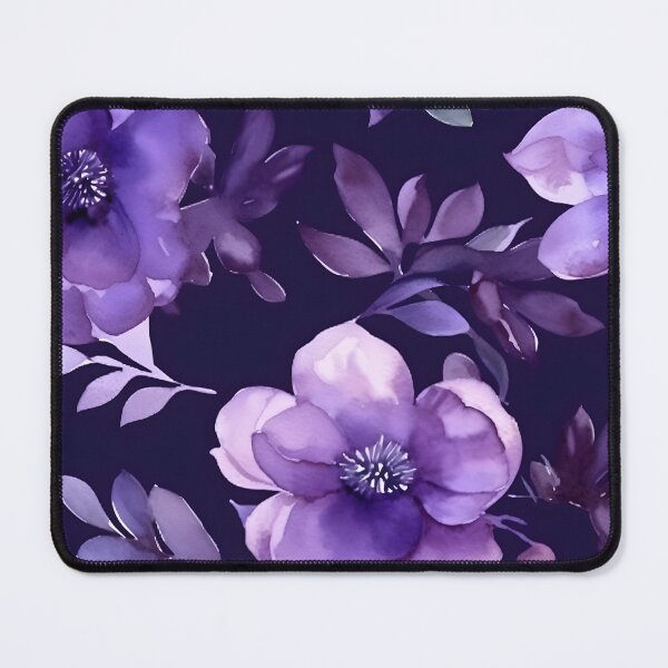 Item preview, Blissful Deep Violet Lilac Flowers Watercolor Floral Patterns designed and sold by Wonder Of Light.