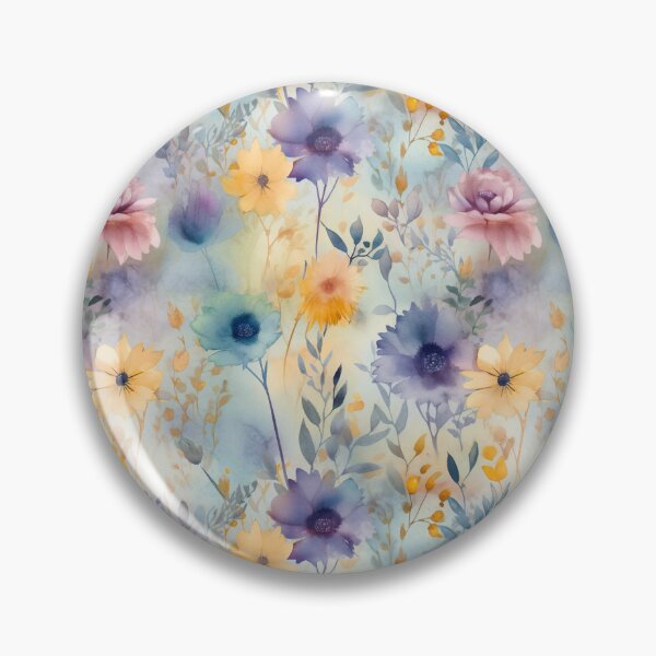 Item preview, Romantic Watercolor Floral Pattern  designed and sold by DigitalArtMary.