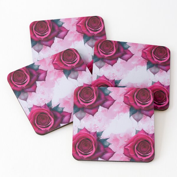 Item preview, Beautiful Red Rose Floral Pattern Ventage Water Color designed and sold by Infinitelypink.