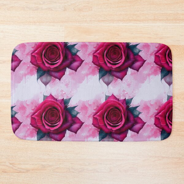 Item preview, Beautiful Red Rose Floral Pattern Ventage Water Color designed and sold by Infinitelypink.
