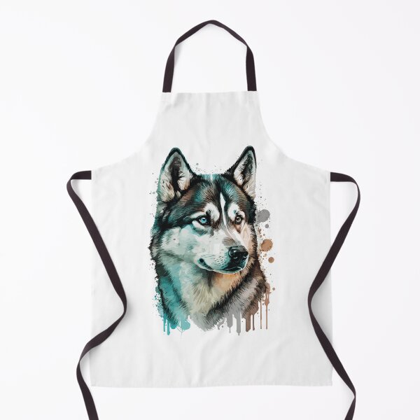 Item preview, Siberian Husky Dog watercolor portrait designed and sold by Gerald Waters.