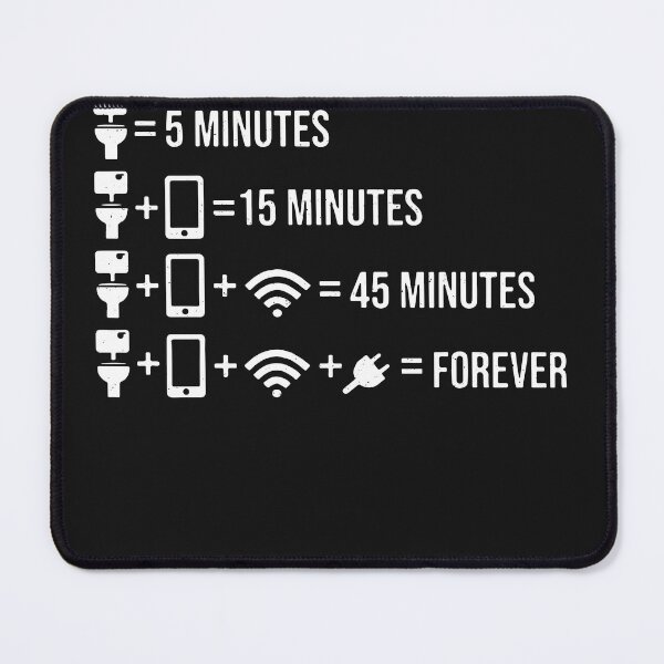Item preview, Time on the toilet with cell phone designed and sold by ChrisFeil.