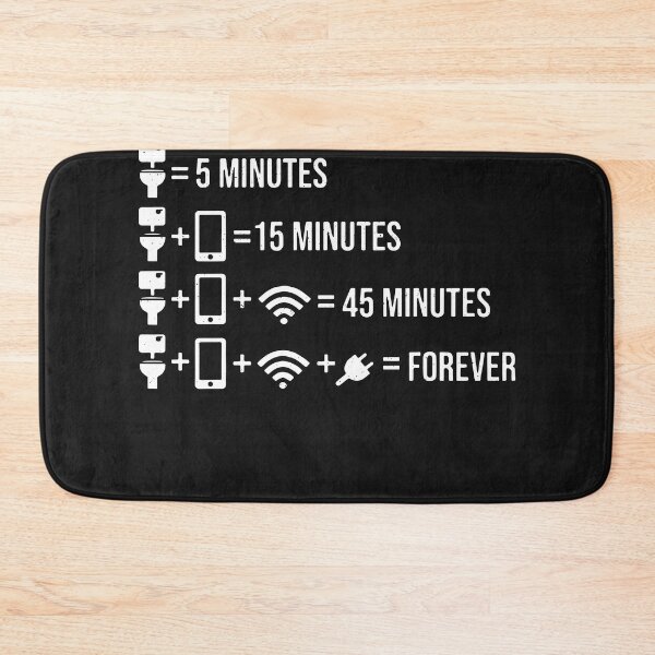 Item preview, Time on the toilet with cell phone designed and sold by ChrisFeil.