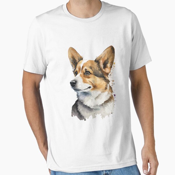 Artikel-Vorschau von Waliser-Corgi-Hundeaquarellporträt, designt und verkauft von Gerald Waters.