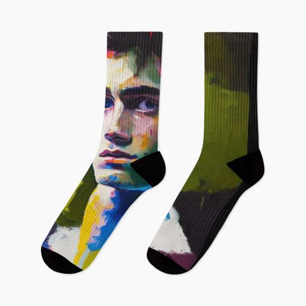 Item preview, Colourful Splash oil Painting of Young Man designed and sold by KALEIDOSCOPE UK.