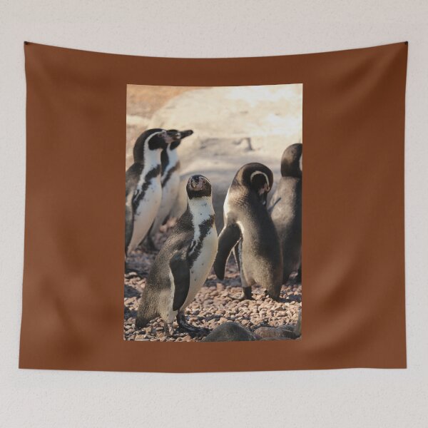 Item preview, Penguins on pebbles nature lovers vertical designed and sold by eddiebarronshop.