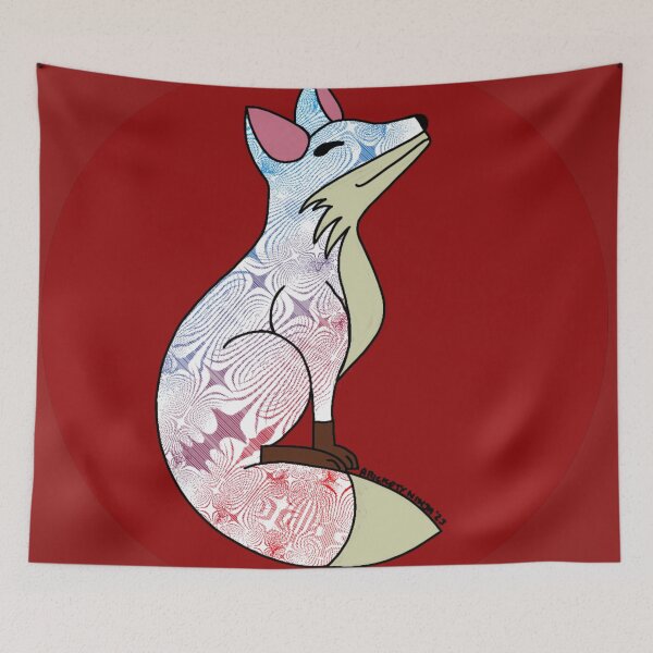 Item preview, Happy Fox - Pretty Patterned Parka  designed and sold by A-Rickety-Ninja.