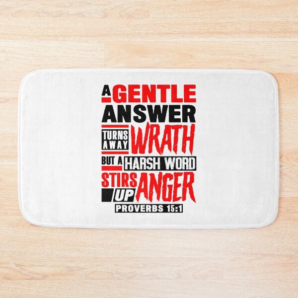 Item preview, Proverbs 15:1 A Gentle Answer Turns Away Wrath designed and sold by plushism.