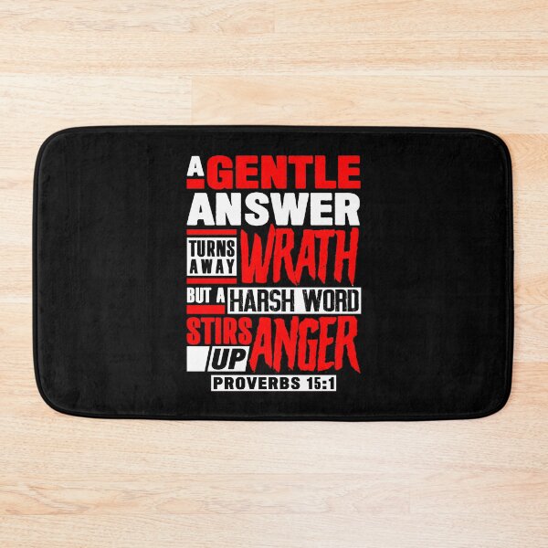Item preview, Proverbs 15:1 A Gentle Answer Turns Away Wrath designed and sold by plushism.