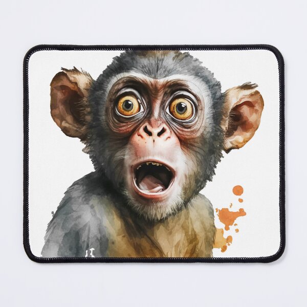 Item preview, Surprised monkey designed and sold by Aliaksandr Kudlakou.