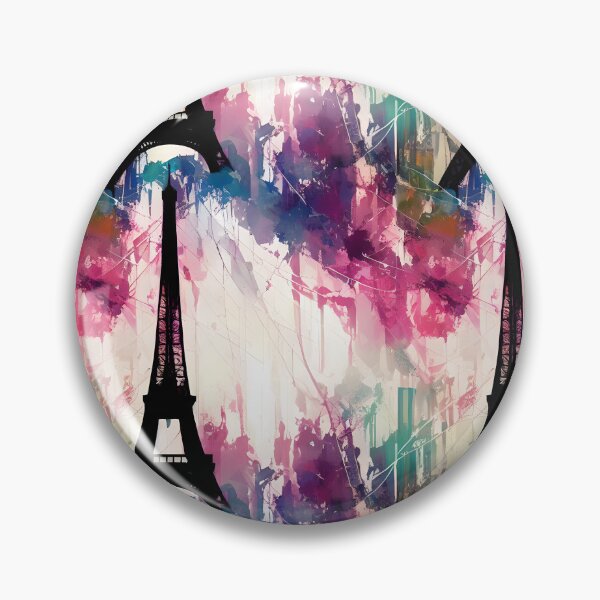 Item preview, Paris Eiffel Tower Beautiful Antique Abstarct Pattern Vintage Water Color designed and sold by Infinitelypink.