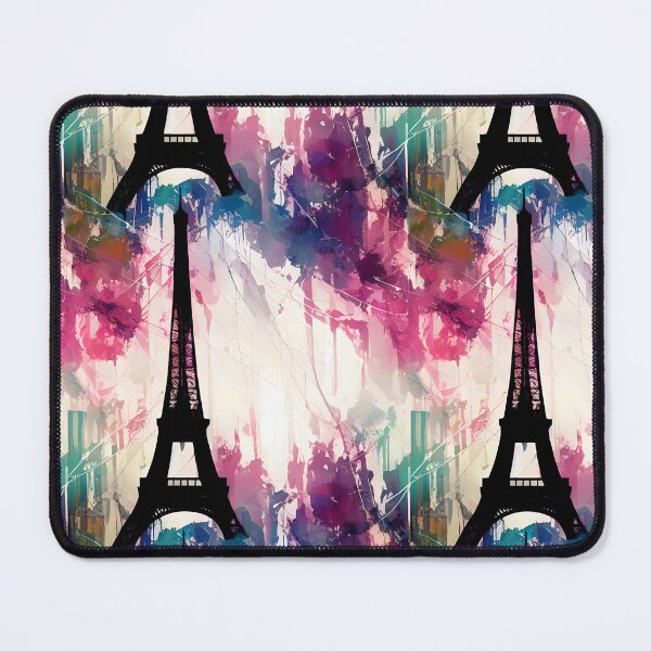 Item preview, Paris Eiffel Tower Beautiful Antique Abstarct Pattern Vintage Water Color designed and sold by Infinitelypink.