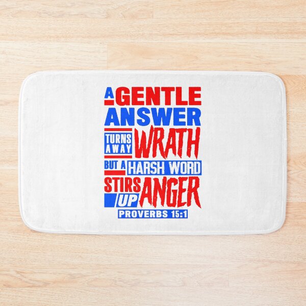 Item preview, Proverbs 15:1 A Gentle Answer Turns Away Wrath designed and sold by plushism.