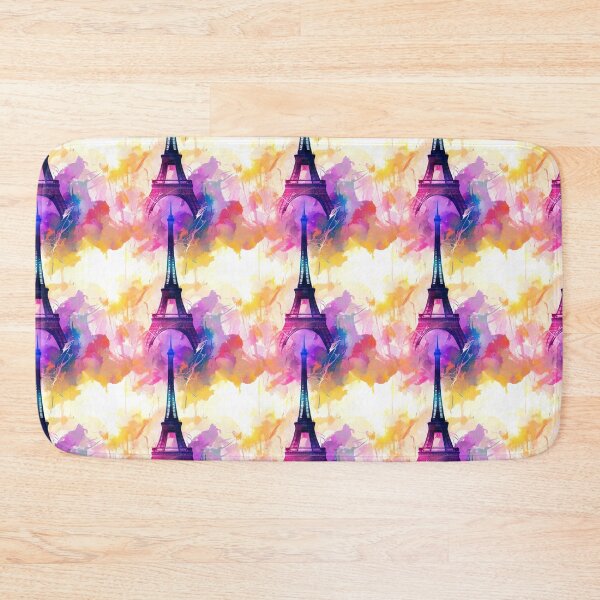Item preview, Paris Eiffel Tower Beautiful Antique Abstract Pattern Water Color designed and sold by Infinitelypink.