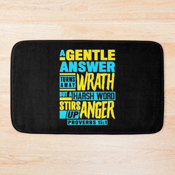 Item preview, Proverbs 15:1 A Gentle Answer Turns Away Wrath designed and sold by plushism.