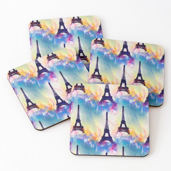 Item preview, Paris Eiffel Tower Beautiful Antique Abstract Pattern Water Color Abstract  designed and sold by Infinitelypink.