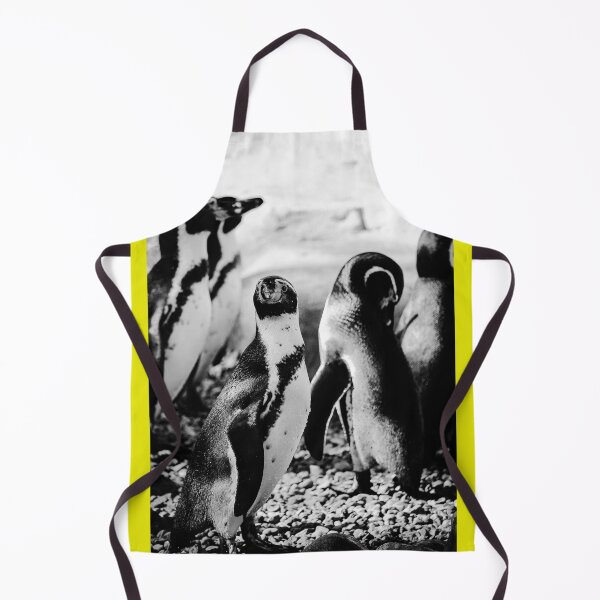 Item preview, Penguins on pebbles vertical black and white designed and sold by eddiebarronshop.