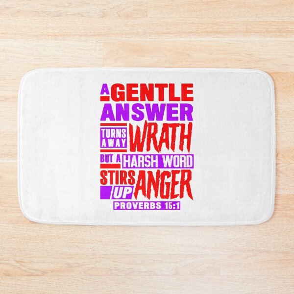 Item preview, Proverbs 15:1 A Gentle Answer Turns Away Wrath designed and sold by plushism.