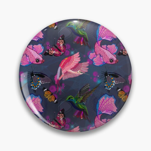 Item preview, Flying Fish and Feathers: a Patterned Spirograph Collage designed and sold by RachelEDesigns.