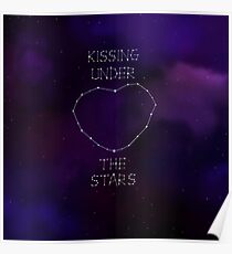 Küssen unter der Sternkonstellation Poster