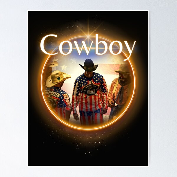 Neon Rodeo Clowns Poster
