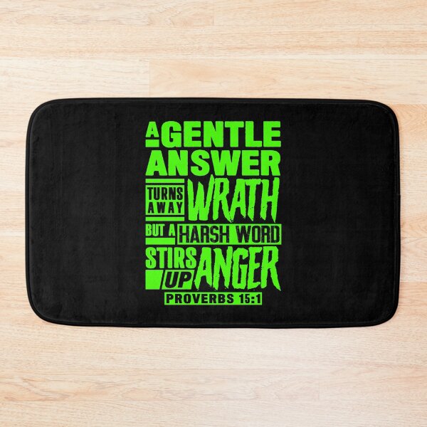 Item preview, Proverbs 15:1 A Gentle Answer Turns Away Wrath designed and sold by plushism.