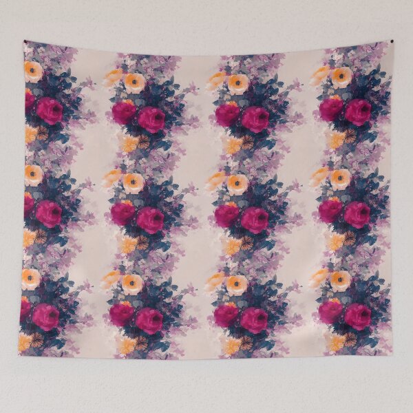 Item preview, Colorful Flower Beautiful Antique Abstract Pattern Water Color Abstract  designed and sold by Infinitelypink.