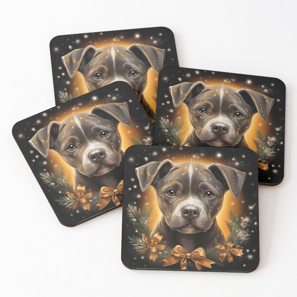Item preview, Holiday Staffy designed and sold by Nocturne  Paws.