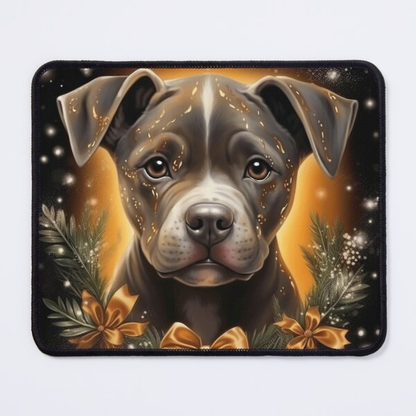 Item preview, Holiday Staffy designed and sold by Nocturne Paws.
